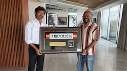 <i>GOAT</i> Director Venkat Prabhu Gifts Chief Minister Vijay The Iconic 'TN07 CM 2026' Number Plate