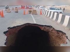 15-Foot Crater On Road As Gurugram's Sohna Expressway Collapses Again