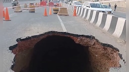 15-Foot Crater On Road As Gurugram's Sohna Expressway Collapses Again