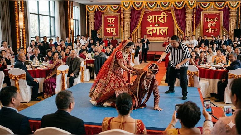 शादी बनी 'कुश्ती का अखाड़ा', स्टेज पर सरेआम लड़ने लगे दूल्हा दुल्हन, वजह चौंका देगी