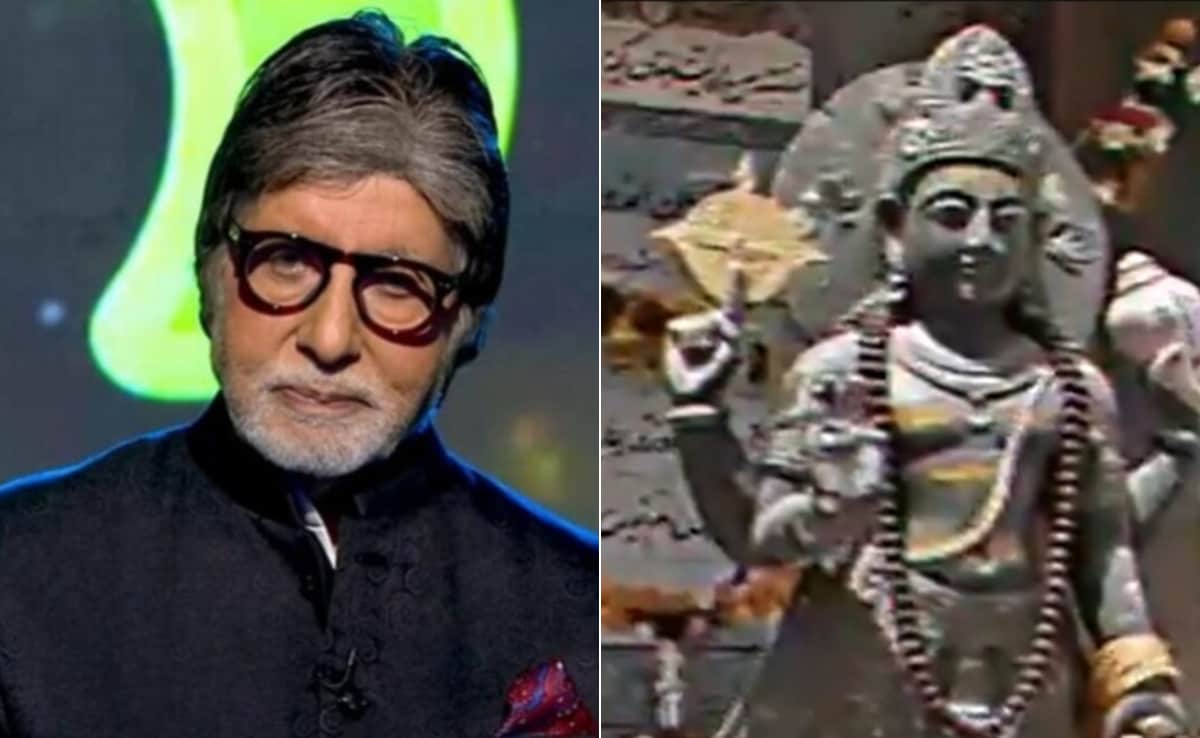 अमिताभ बच्चन ने दिखाई 135 साल पुराने विष्णु मंदिर की झलक, भारत नहीं इस देश में है स्थित, मूर्ति के पीछे लिखी है उर्दू