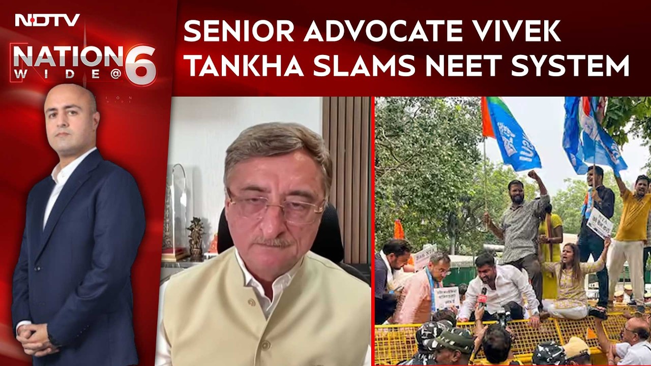 Senior Advocate Vivek Tankha Slams NEET System Over Paper Leak Row
