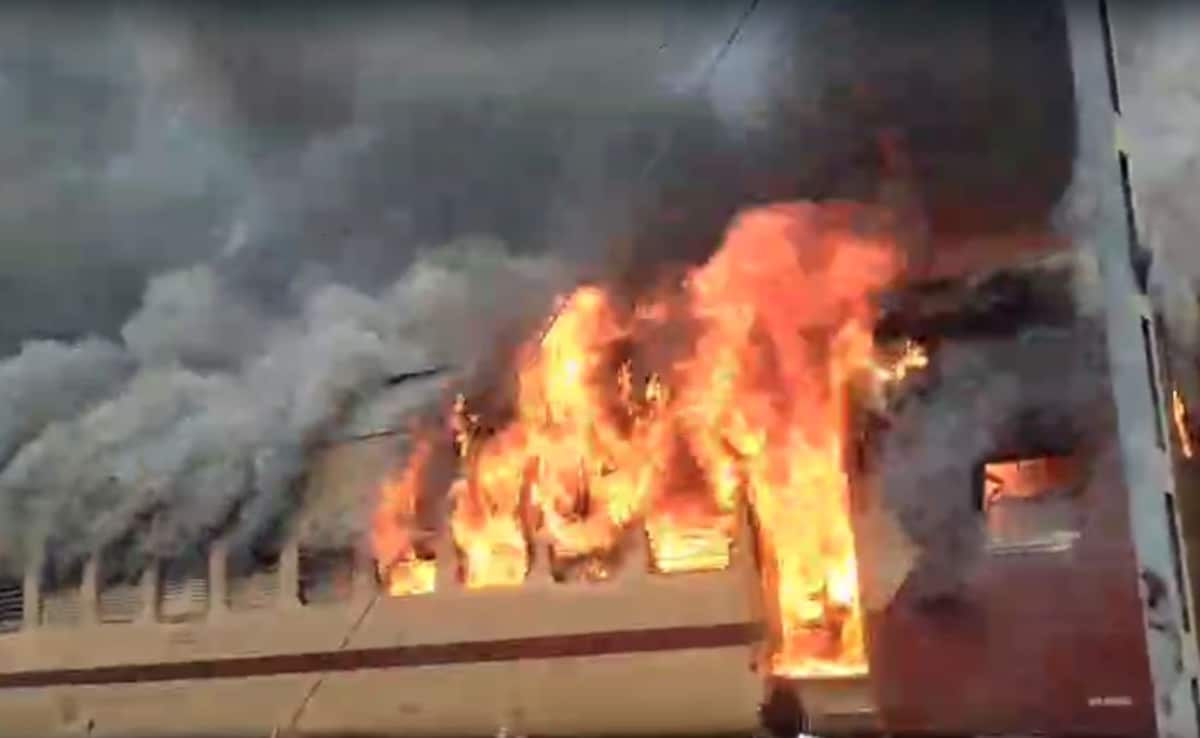 Passenger Train Catches Fire In Bihar, Short Circuit Likely Cause