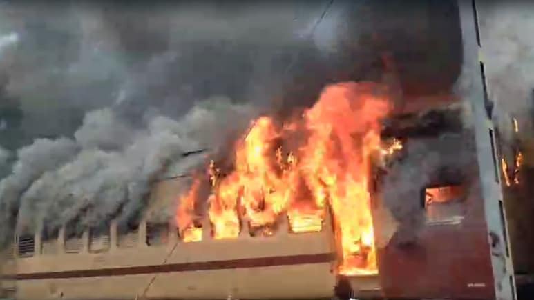 Passenger Train Catches Fire In Bihar, Short Circuit Likely Cause