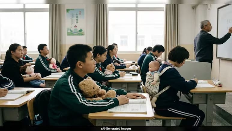 चीन के स्कूल का अजीब 'पैरेंटिंग टेस्ट' वायरल, शरारती छात्रों को पूरे हफ्ते उठानी पड़ी 'बेबी डॉल', जानें पूरा मामला