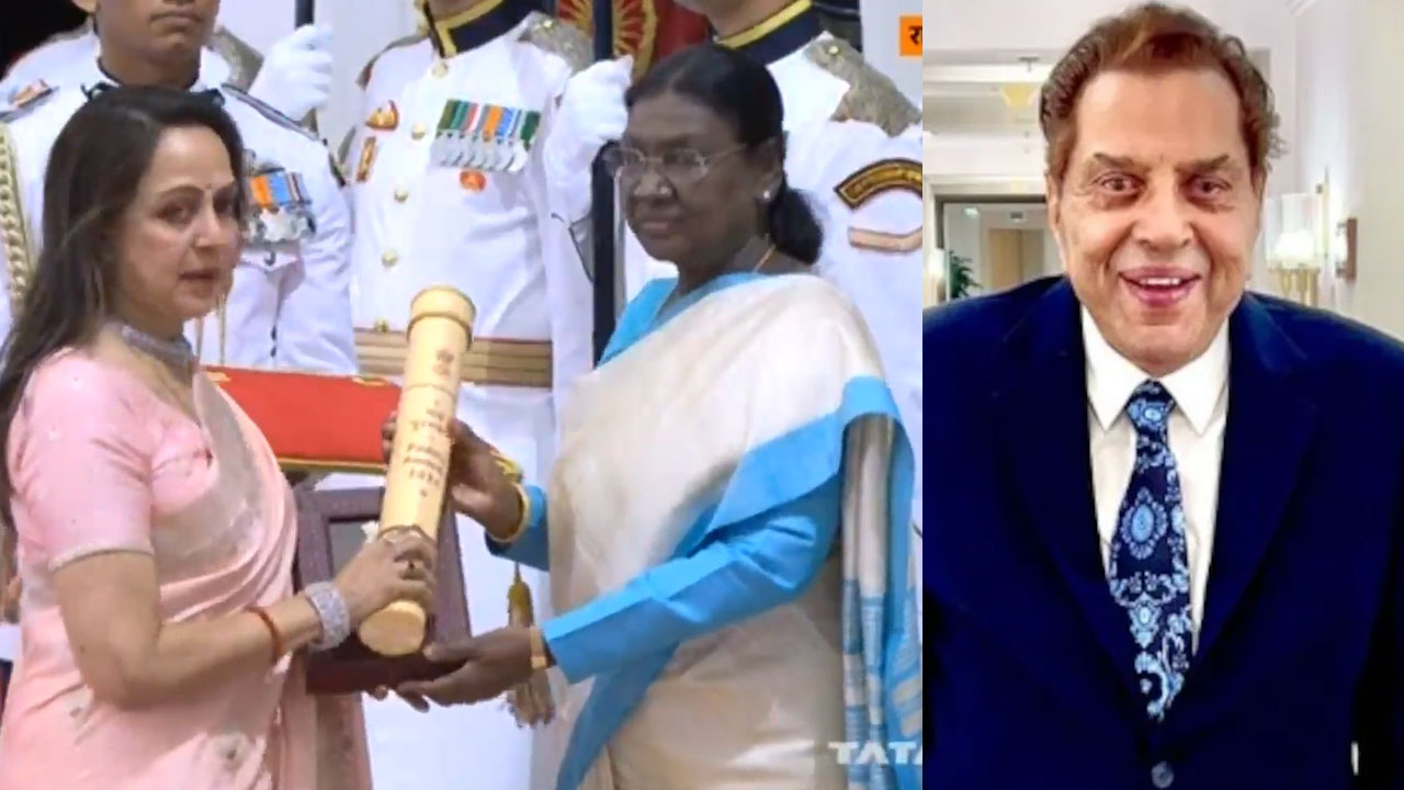Dharmendra Conferred Padma Vibhushan Posthumously, Hema Malini Receives Award