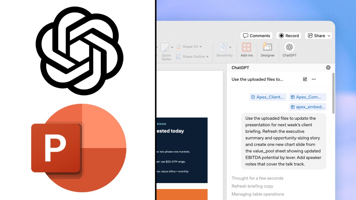 अब ChatGPT बना देगा पूरा PowerPoint प्रेजेंटेशन, OpenAI ने लॉन्च किया नया फीचर