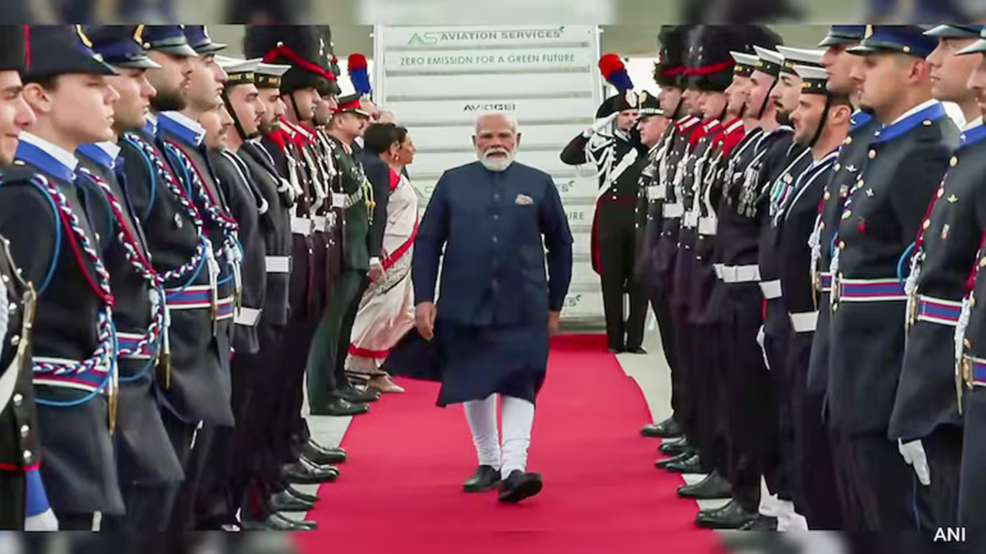 PM Modi Arrives In Italy, To Meet Giorgia Meloni Today
