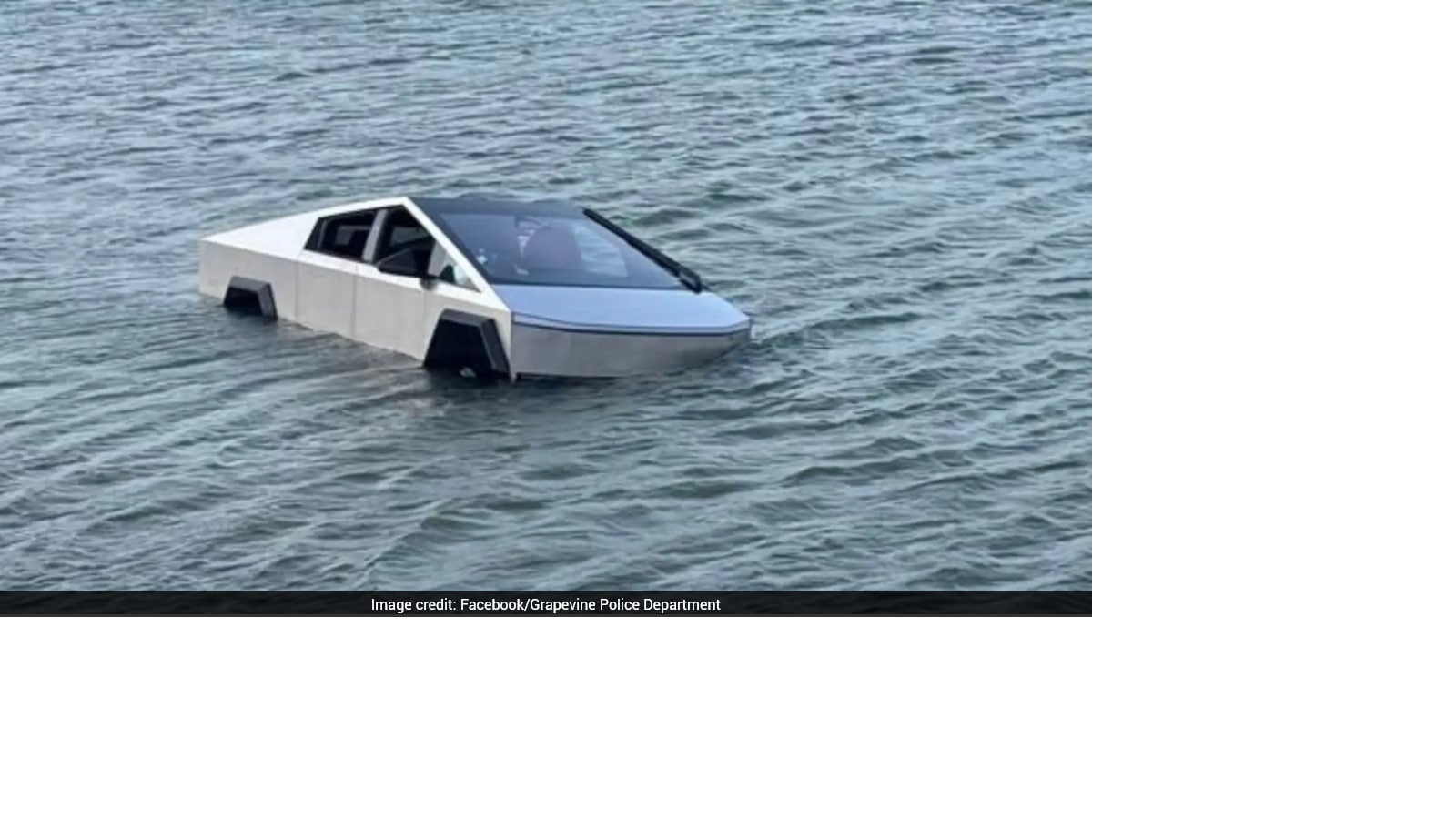 Tesla Floating Video: Tesla Cybertruck Water Test Goes Wrong, Vehicle Sinks In Texas Lake