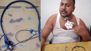 बिहार में गर्मी का कहर, बाईक चलाते युवक की गर्दन में फटा ब्लूटूथ ईयरफोन