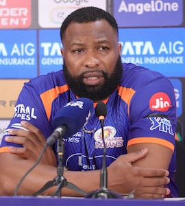 Mumbai Indians Coach Kieron Pollard Reprimanded By BCCI For "Audible Obscenity", Handed Hefty Fine