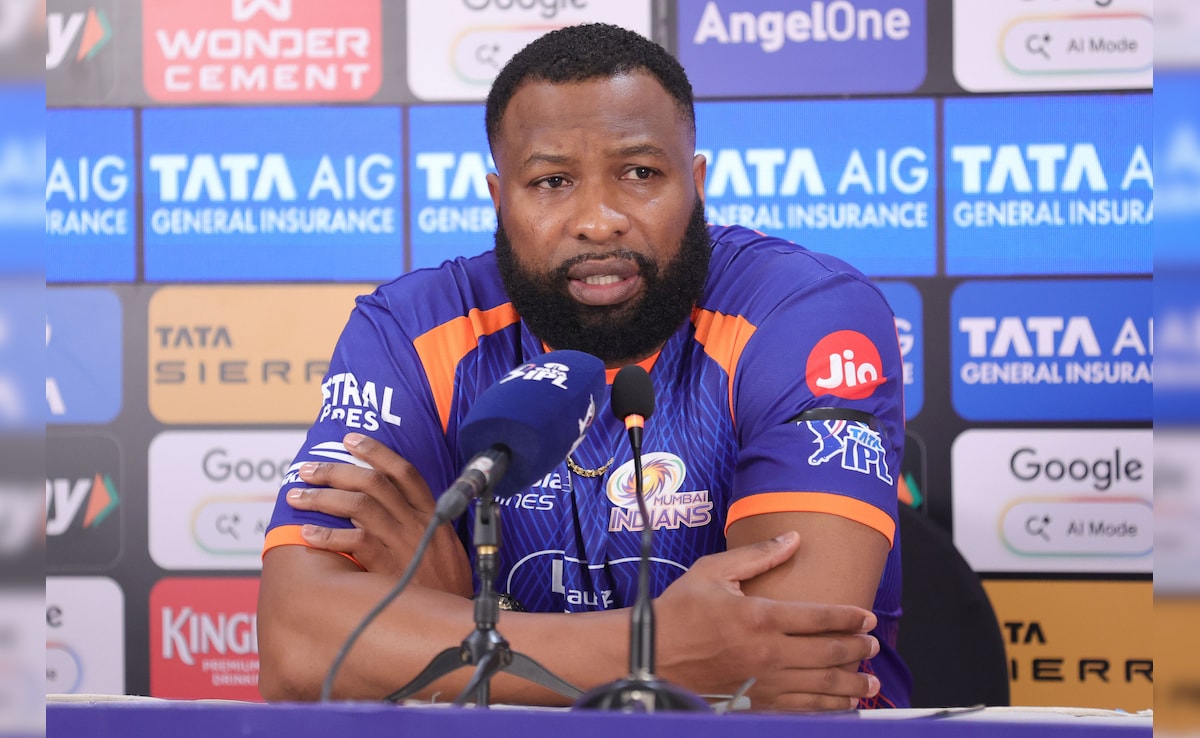 Mumbai Indians Coach Kieron Pollard Reprimanded By BCCI For "Audible Obscenity", Handed Hefty Fine