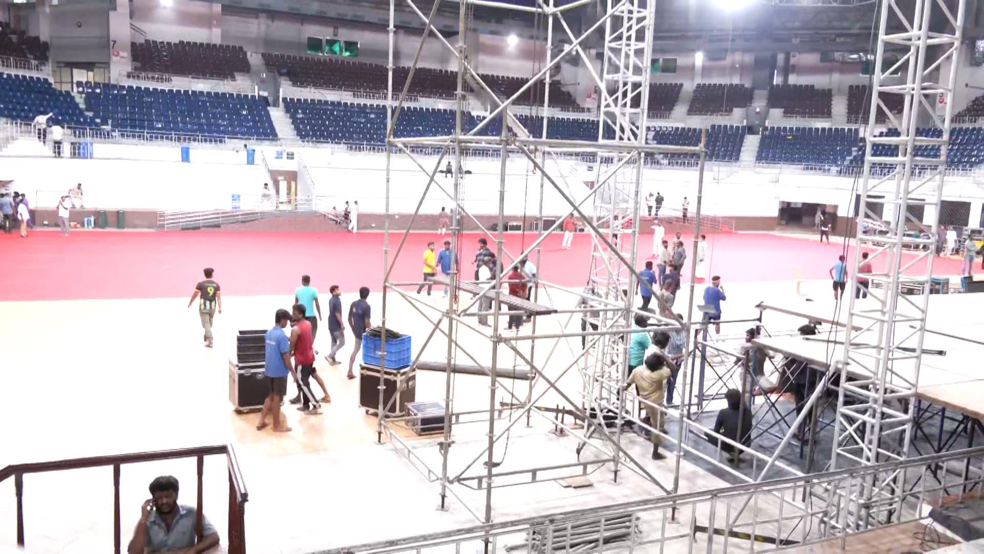All Eyes on Nehru Indoor Stadium for Vijay's Swearing-In