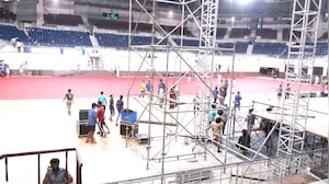 All Eyes on Nehru Indoor Stadium for Vijay's Swearing-In