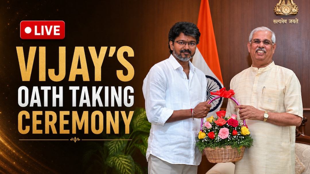 Tamil Nadu CM Oath-Taking LIVE Updates: Rahul Gandhi Arrives In Chennai To Attend Vijay's Swearing-In Ceremony