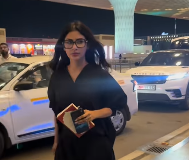 Mouni Roy Makes First Public Appearance At Mumbai Airport After Announcing Divorce From Suraj Nambiar