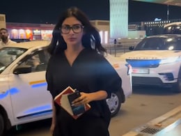 Mouni Roy Makes First Public Appearance At Mumbai Airport After Announcing Divorce From Suraj Nambiar
