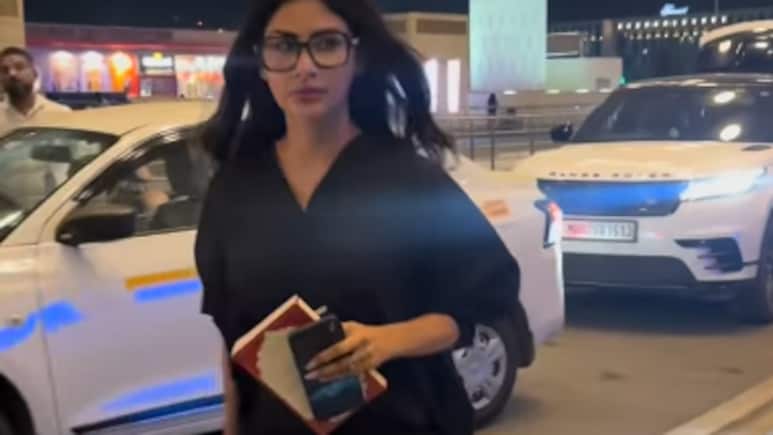 Mouni Roy Makes First Public Appearance At Mumbai Airport After Announcing Divorce From Suraj Nambiar