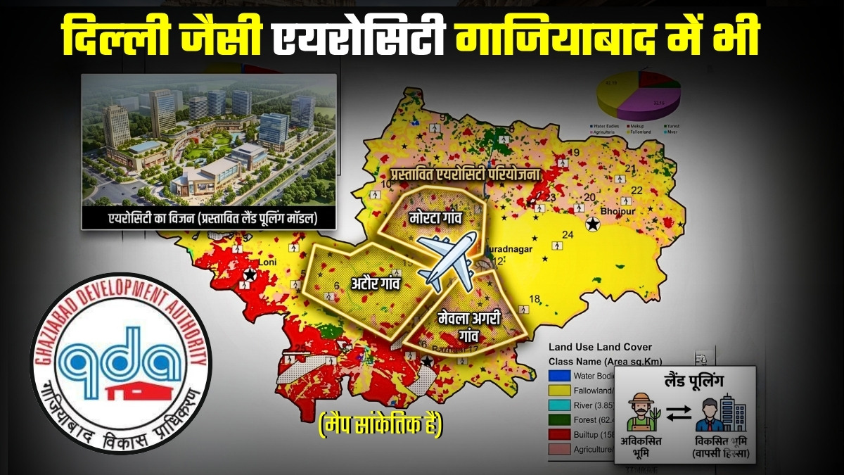 गाजियाबाद में भी दिल्‍ली जैसी एयरोसिटी, मोरटा समेत 3 गांव के किसान होंगे मालामाल, जमीन के बदले मिलेगा 'सोना'!