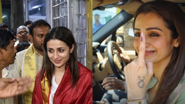 Viral: On Tamil Nadu Election Result Day, Trisha Celebrates 43rd Birthday With Tirupati Temple Visit