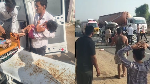नागौर में भीषण सड़क हादसा, रोडवेज बस और कार की टक्कर में 4 की मौत, 4 गंभीर घायल