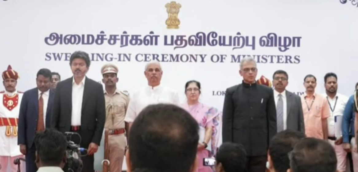 21 TVK, 2 Congress MLAs Take Oath In Vijay's Cabinet, No IUML Or VCK For Now