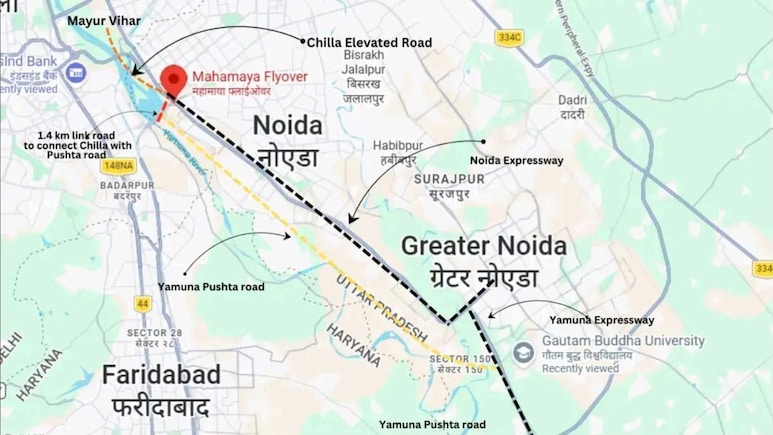 नोएडा फिल्म सिटी से अक्षरधाम तक खत्म होगा ट्रैफिक जाम, नोएडा के महामाया फ्लाईओवर तक एलिवेटेड रोड बनेगा
