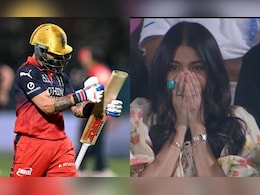 RCB vs GT: ये क्या हुआ...किंग कोहली के आउट होने पर अनुष्का को नहीं हुआ यकीन, सोशल मीडिया पर रिएक्शन वायरल