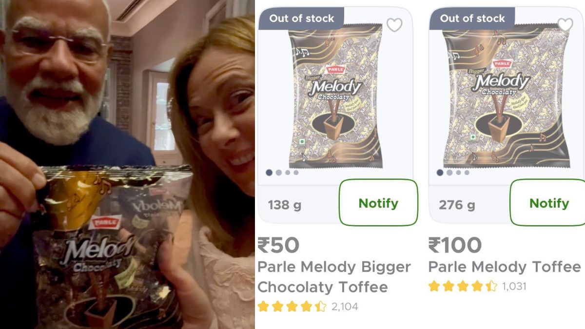 Melody Out Of Stock On BlinkIt, Zepto Amid Viral PM Modi-Meloni Reel
