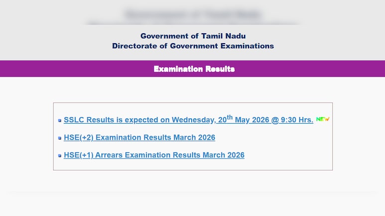 TN 10th Result 2026: Tamil Nadu SSLC Results OUT At @9:30 AM Today; Check Direct Link, Websites To Check Marksheet