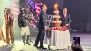 Marco Rubio Cuts Birthday Cake At US Independence Day Event In Bharat Mandapam