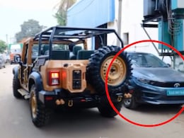 Mahindra Thar ATV Rolling Out Of Workshop Makes Tata Tiago EV Look Tiny: Video