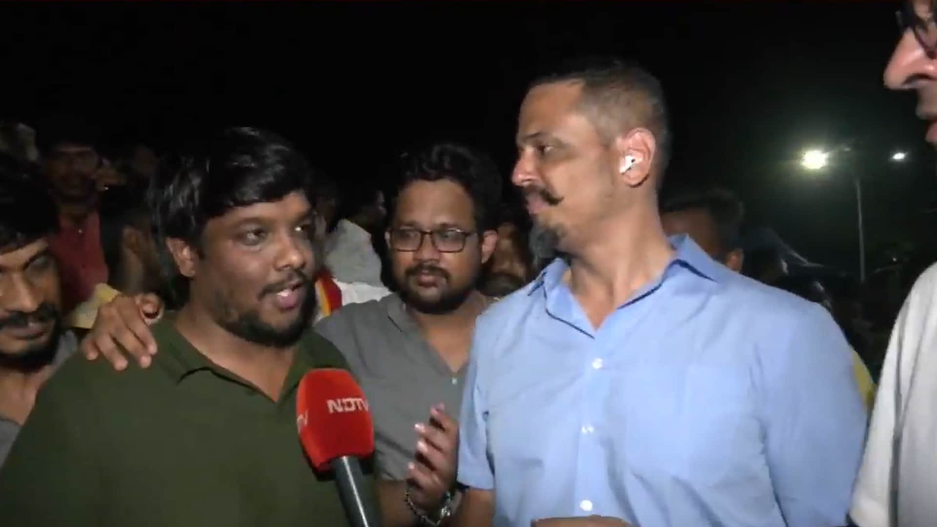 "Vijay Is The Change We Wanted": Emotional Scenes Outside Lok Bhavan As Fans Celebrate