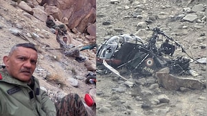 Narrow Escape For Army Officers As Chopper Crashes In Leh. They Click Selfie