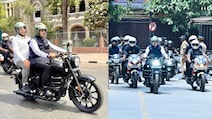 Devendra Fadnavis Rides Royal Enfield After PM Modi's Fuel-Saving Appeal