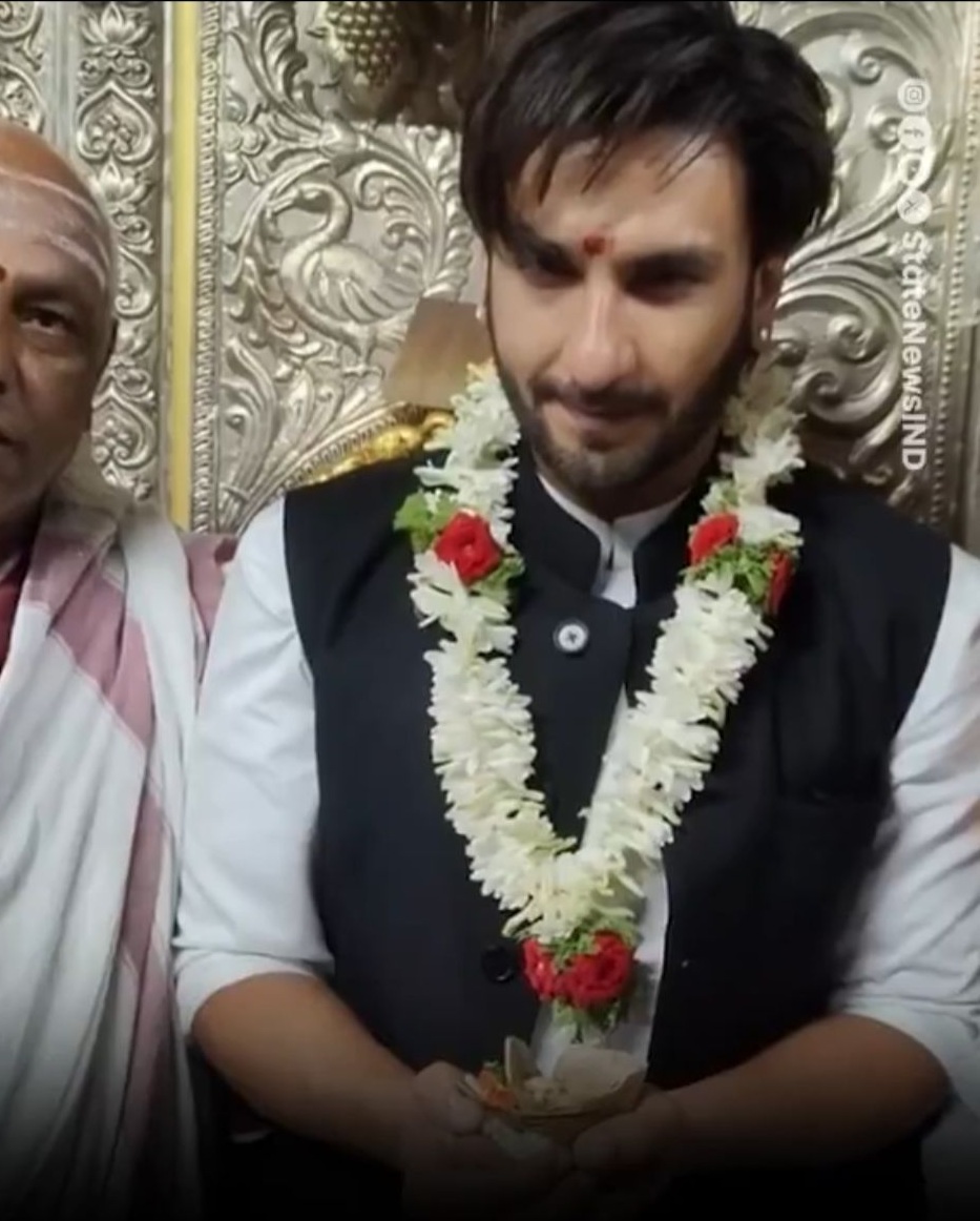 FWICE के बैन के बाद चामुंडेश्वरी मंदिर दर्शन करने पहुचे रणवीर सिंह, मांगी इस गलती की माफी