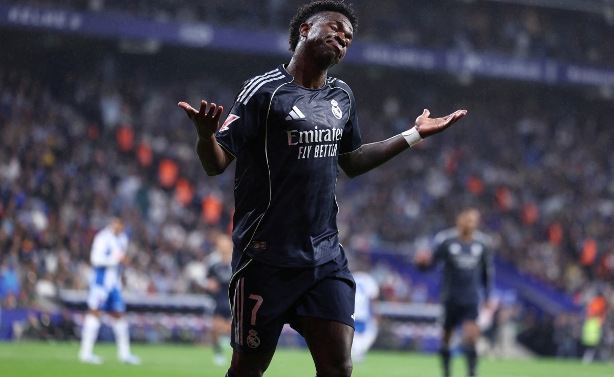 Vinicius Double Delays Barcelona Title As Real Madrid Down Espanyol