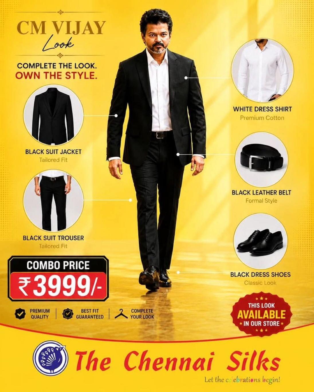 Vijay's Chief Ministerial Style Turns Into A Fashion Trend In Tamil Nadu
