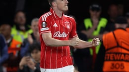 Chris Wood Punishes Lucas Digne Blunder As Nottingham Forest Earn Europa Semis Lead Against Aston Villa