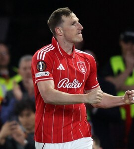 Chris Wood Punishes Lucas Digne Blunder As Nottingham Forest Earn Europa Semis Lead Against Aston Villa