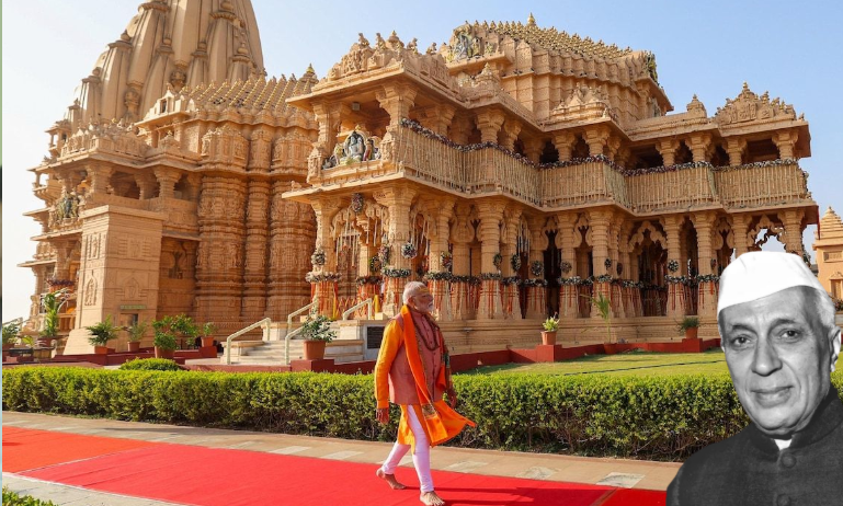 पंडित नेहरू ने सोमनाथ मंदिर पुनर्निर्माण का क्यों किया था विरोध, सरदार पटेल-गांधी की क्या राय थी