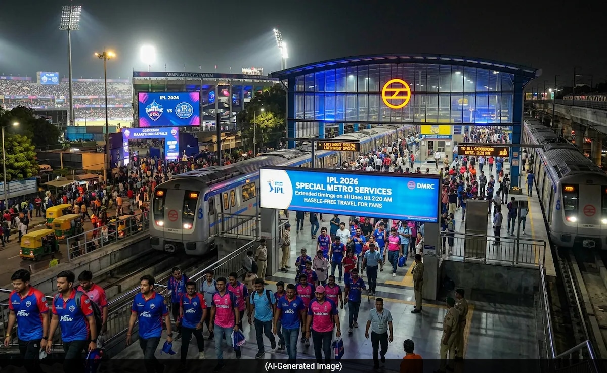 Delhi Metro Extends Last Train Timings For IPL Match At Arun Jaitley Stadium