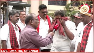 चेन्नई DMK हेडक्वार्टर में NDTV के कैमरे पर रोता दिखा स्टालिन समर्थक, उखड़ने लगे टेंट, VIDEO