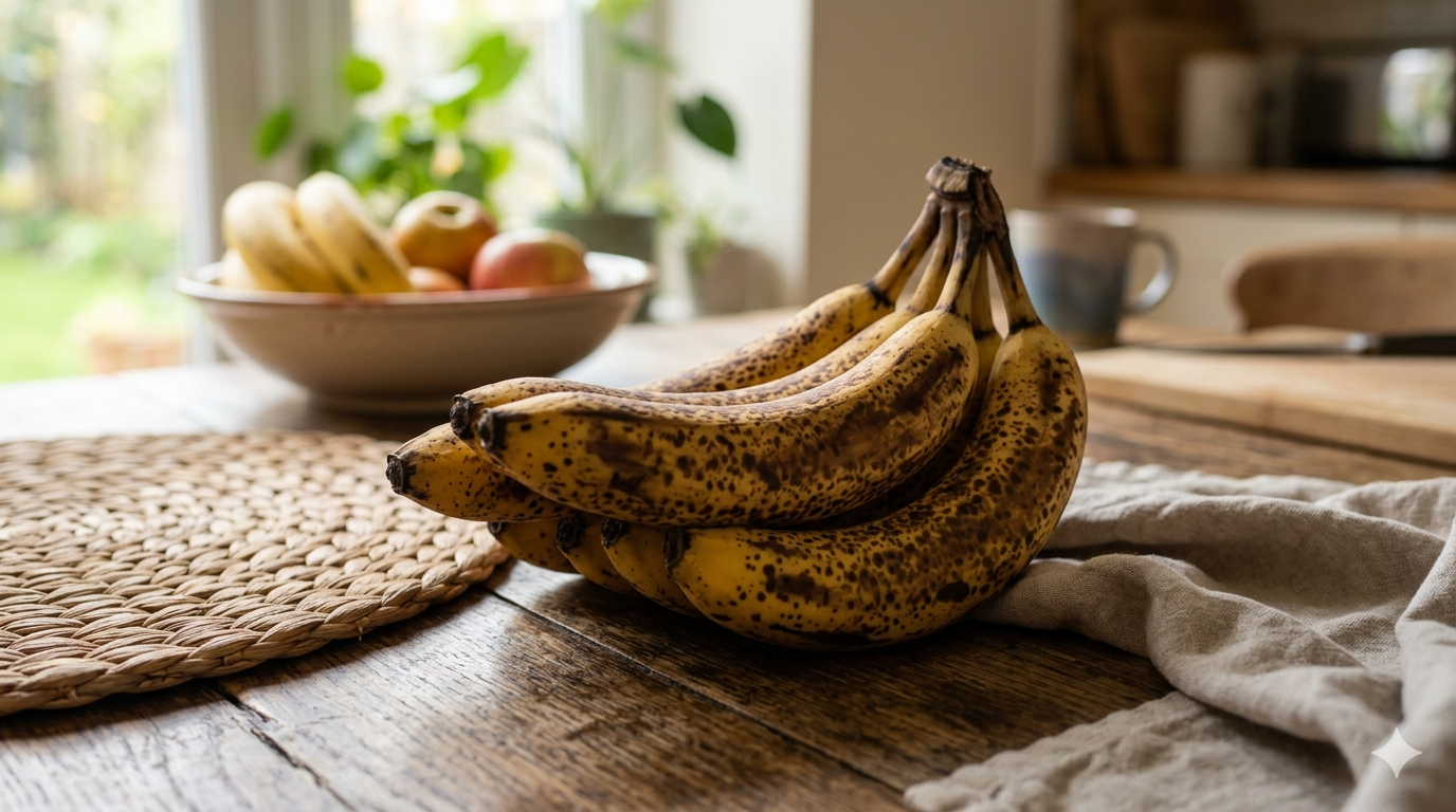 Normally ripened brown bananas are not harmful