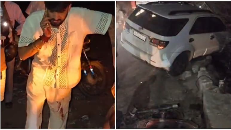 खाटू श्याम मंदिर ट्रस्ट की फॉर्च्यूनर ने 3 बाइकों को रौंदा, 1 युवक की मौत; गाड़ी में शराब की बोतलें देख भड़के लोग