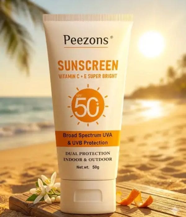 Click To Buy Peezons Sunscreen - SPF 50+ PA+++ Fisico SPF 50+ & PA+++ Mineral Based Sunscreen Gel