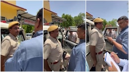 VIDEO: मंत्री मीटिंग में थे, बाहर गाड़ी में AC चलाकर आराम कर रहा था जवान, संजय शर्मा ने देखते ही सरेआम लगाई फटकार