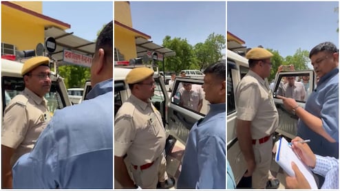 VIDEO: मंत्री मीटिंग में थे, बाहर गाड़ी में AC चलाकर आराम कर रहा था जवान, संजय शर्मा ने देखते ही सरेआम लगाई फटकार