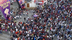 IPL 2026 Final: Sea Of RCB Fans Outside Ahmedabad Stadium Ahead Of Title Clash
