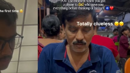 Student Surprises Father With New Phone, Heartwarming Moment Goes Viral